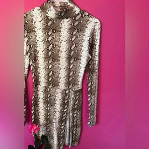 Snake print dress